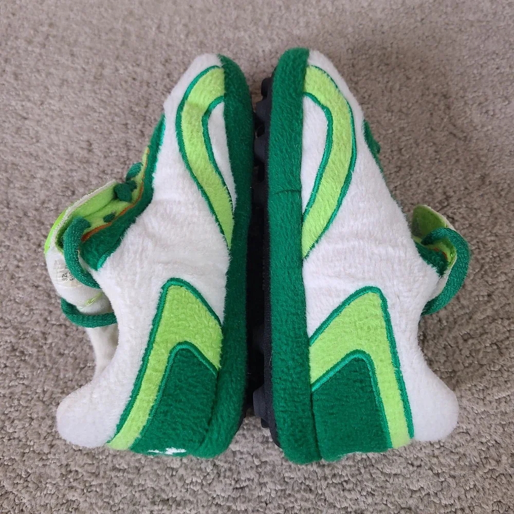 Sloffie Shoes Kids XXS I11-13 Ireland Soccer Slippers Green White‎ Shamrocks
